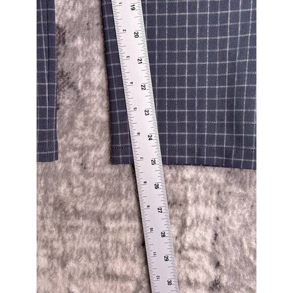 Theory Pants 12 Womens Performance Knit Slim Cropped Trouser Gray Window Check - Picture 5 of 7